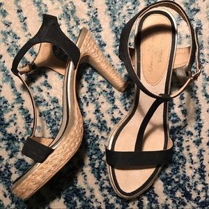 High heel platform sandals